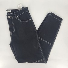 Rue21 Black/White High-Rise Skinny Jeans Pants Women's Size L NWT