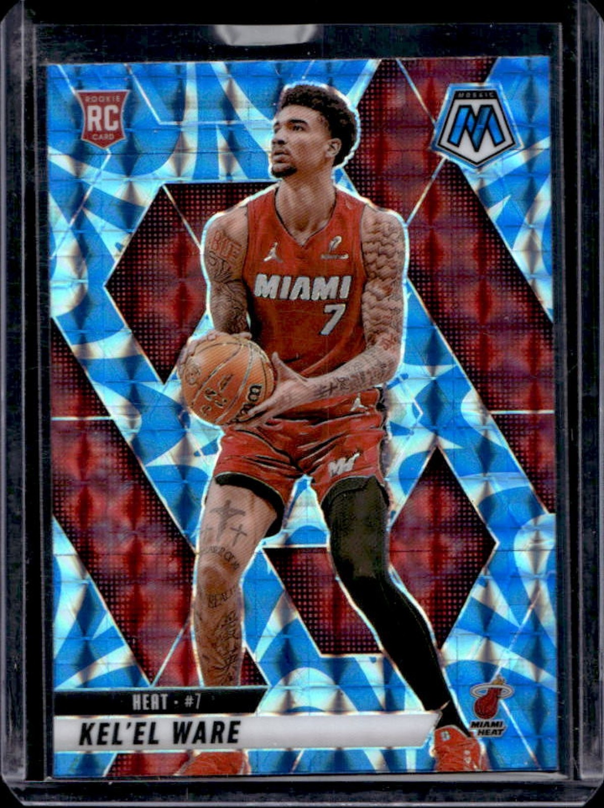 2024-25 Mosaic Kel'el Ware RC Reactive Blue Mosaic #232 Heat