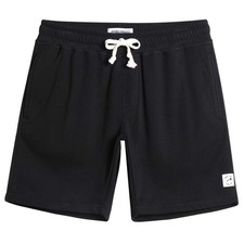 Men's 7" Sweat Shorts Above Knee Gym Lounge Shorts with Zipper Pockets