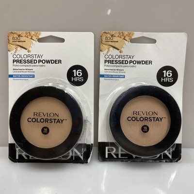 2 Pack (0.3 oz each) Revlon ColorStay Pressed Powder 830 Light Medium -one Open