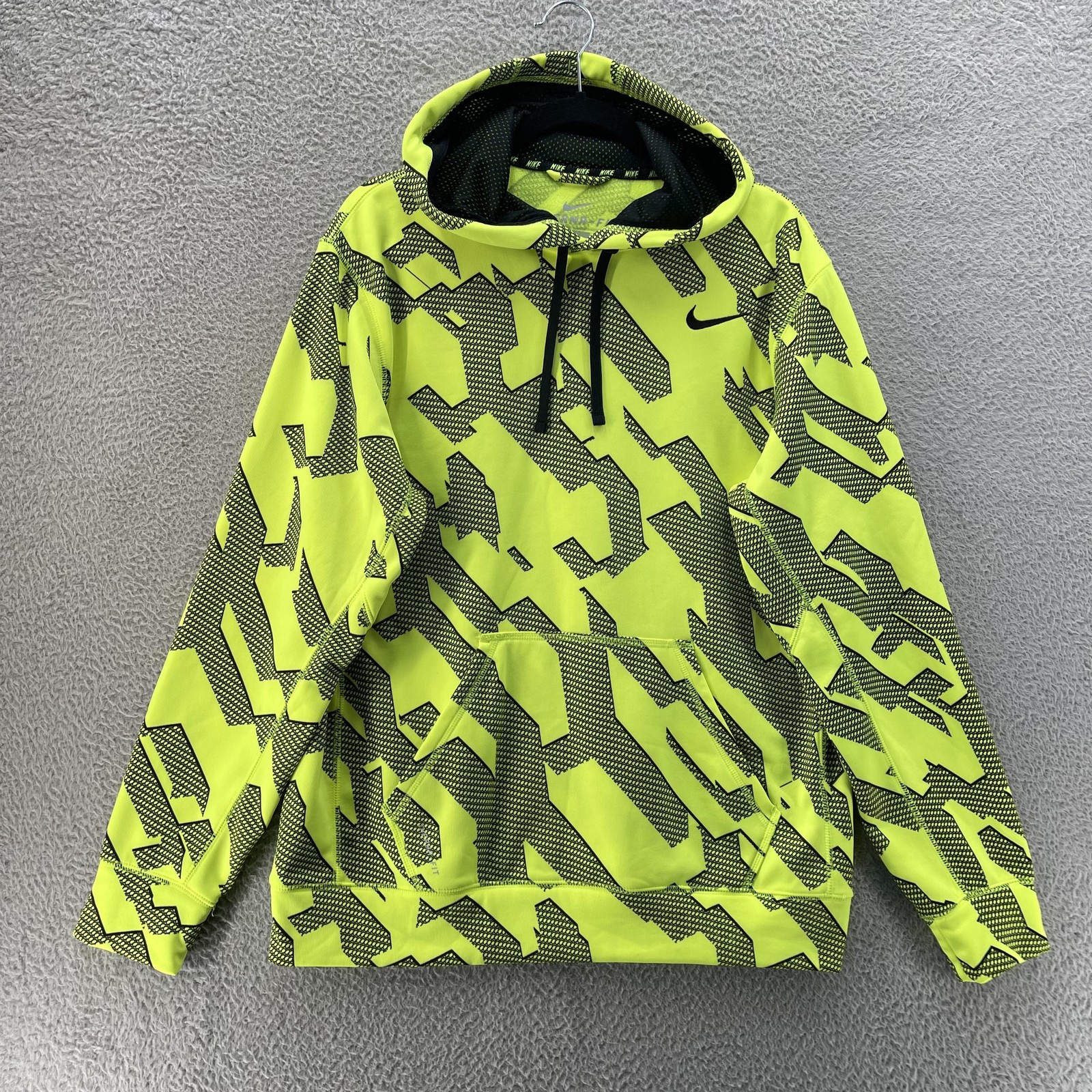 Nike Yellow Camo Full Zip Hoodie