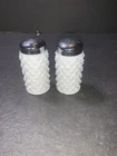Vintage Fenton White Hobnail Milk Glass Salt And Pepper Shakers Set