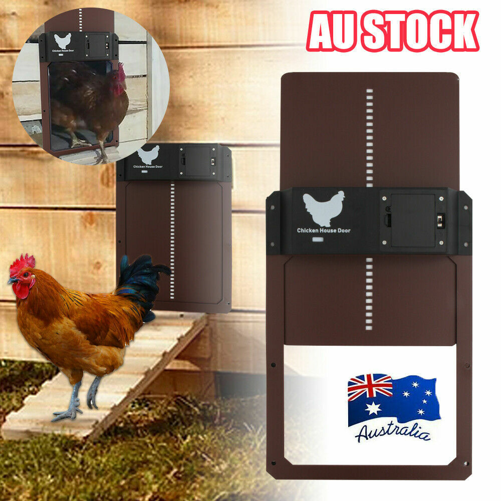 Waterproof Chicken House Door Opener Light Sensor Automatic Chicken Coop Door eBay