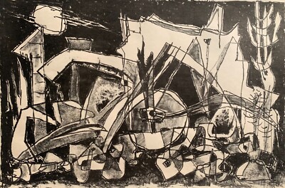 Marcel Janco (Israelisch - Rumänisch, 1895-1984) Avantgarde Dada signierte Li...
