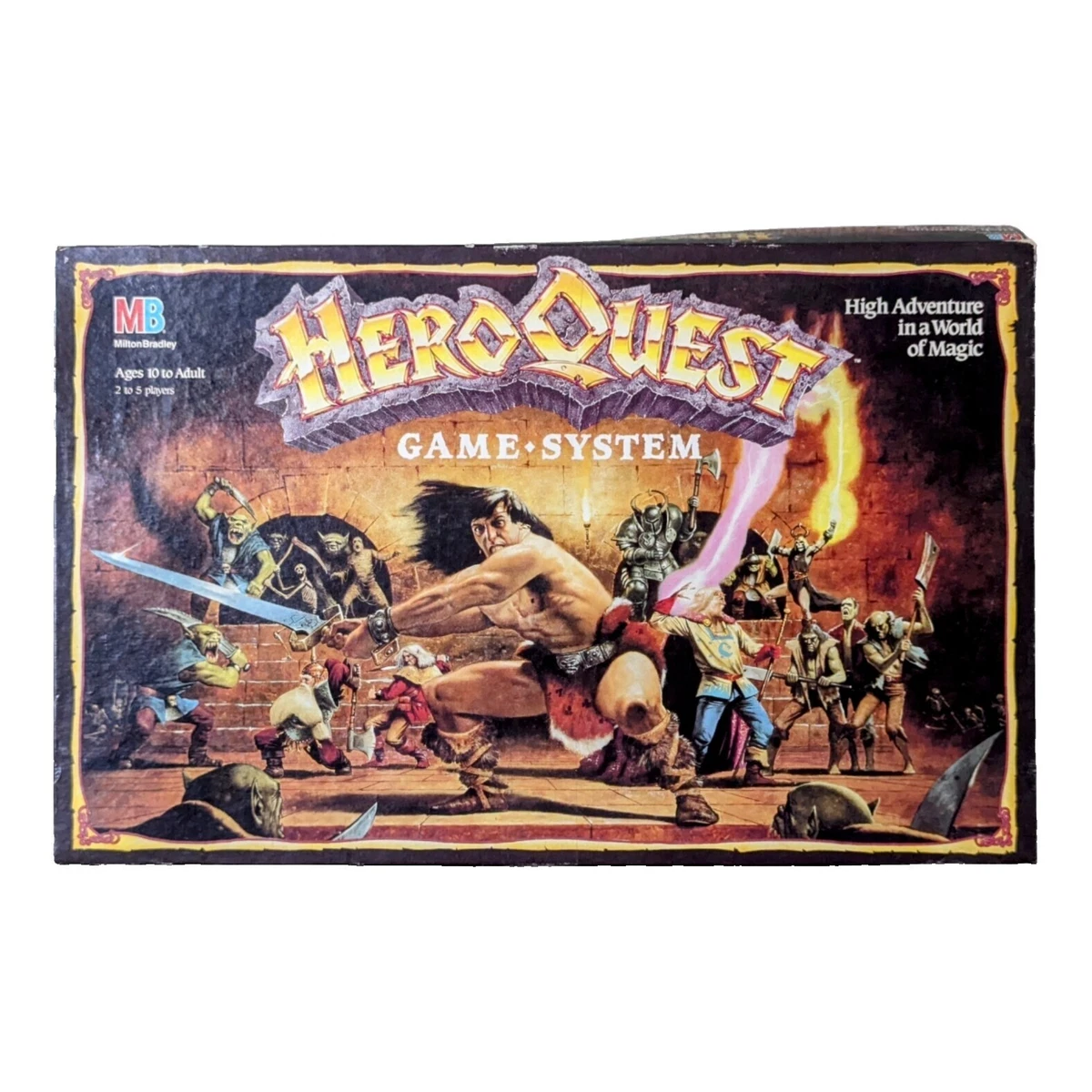 Wizards of The Coast Avalon Hill HeroQuest - Juego de Mesa básico Dungeon Crawler Fantasy Adventure Game de 14 años para 2-5 Jugadores Wizards of The Coast Avalon Hill HeroQuest - Juego de Mesa básico Dungeon Crawler Fantasy Adventure Game de 14 años para 2-5 Jugadores