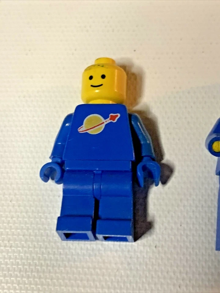 Lego 2 Men Blue 1 Hat  Building Parts Pieces - Image 2 of 4