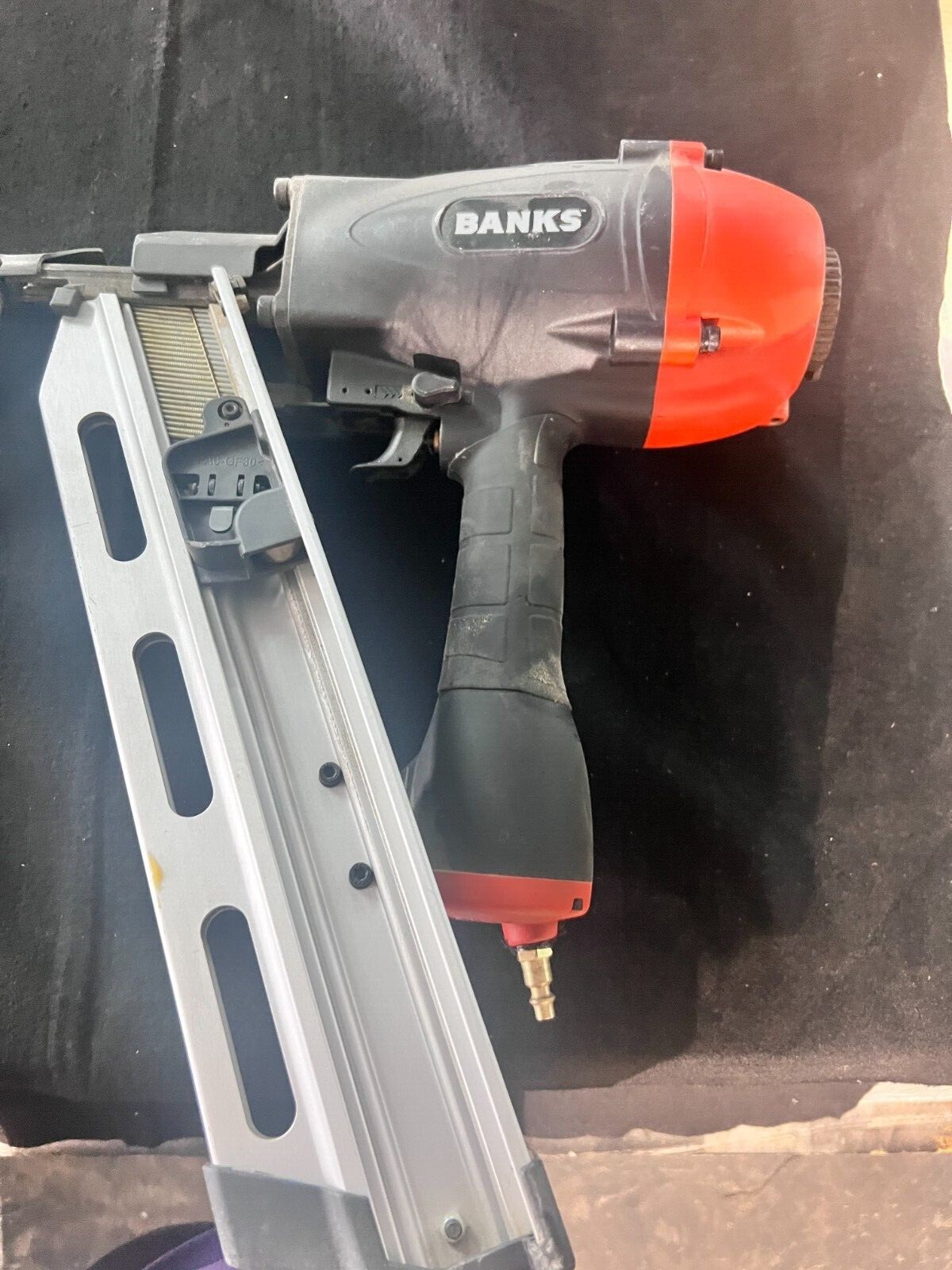 Banks 21° Round Head Framing Nailer Air Nail Gun Pneumatic Tool eBay