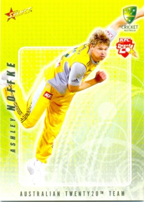 2008-09 Cricket Australia Collector Cards Twenty 20 player # 56 Ashley Noffke