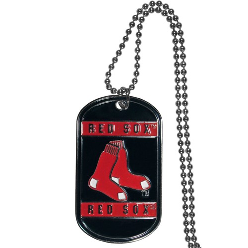 Boston Red Sox Metal Dog Tag Necklace MLB Licensed Baseball Jewelry - Picture 2 of 3