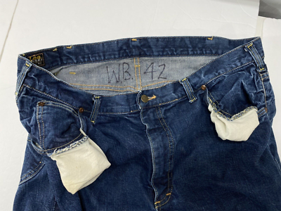 Vintage 70s Lee 101Z Side Black Tag. Selvedge Denim. Talon Semi