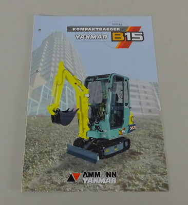 Brochure Ammann/Yanmar compact excavator B15 stand 08/1997