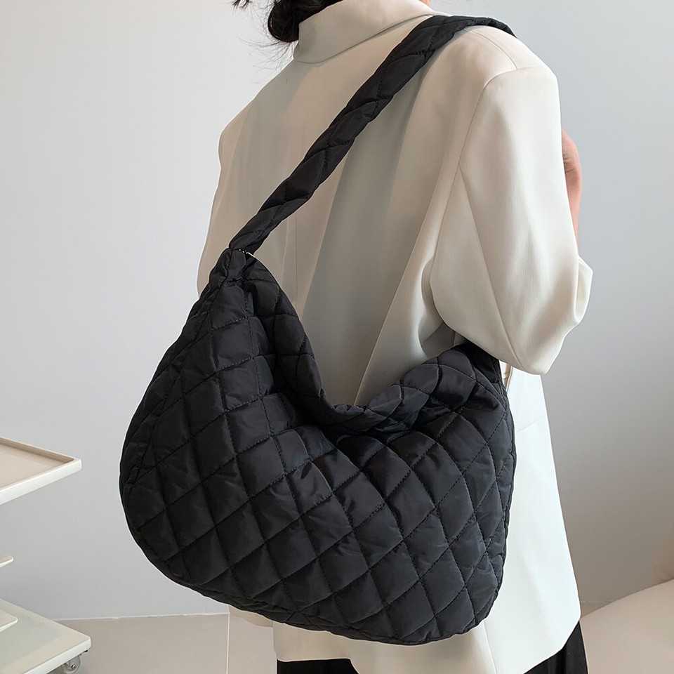 ♥ Fashion Shopping Bag Girl Highquality Large Bag Quilted Messenger