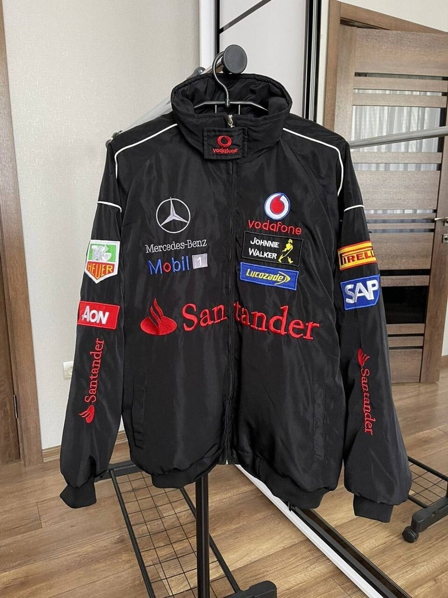 Mercedes Benz Vintage Racing Zip Jacket Vodafone 90s Size XL Mercedes Benz Vintage Racing Zip Jacket Vodafone 90s Size XL