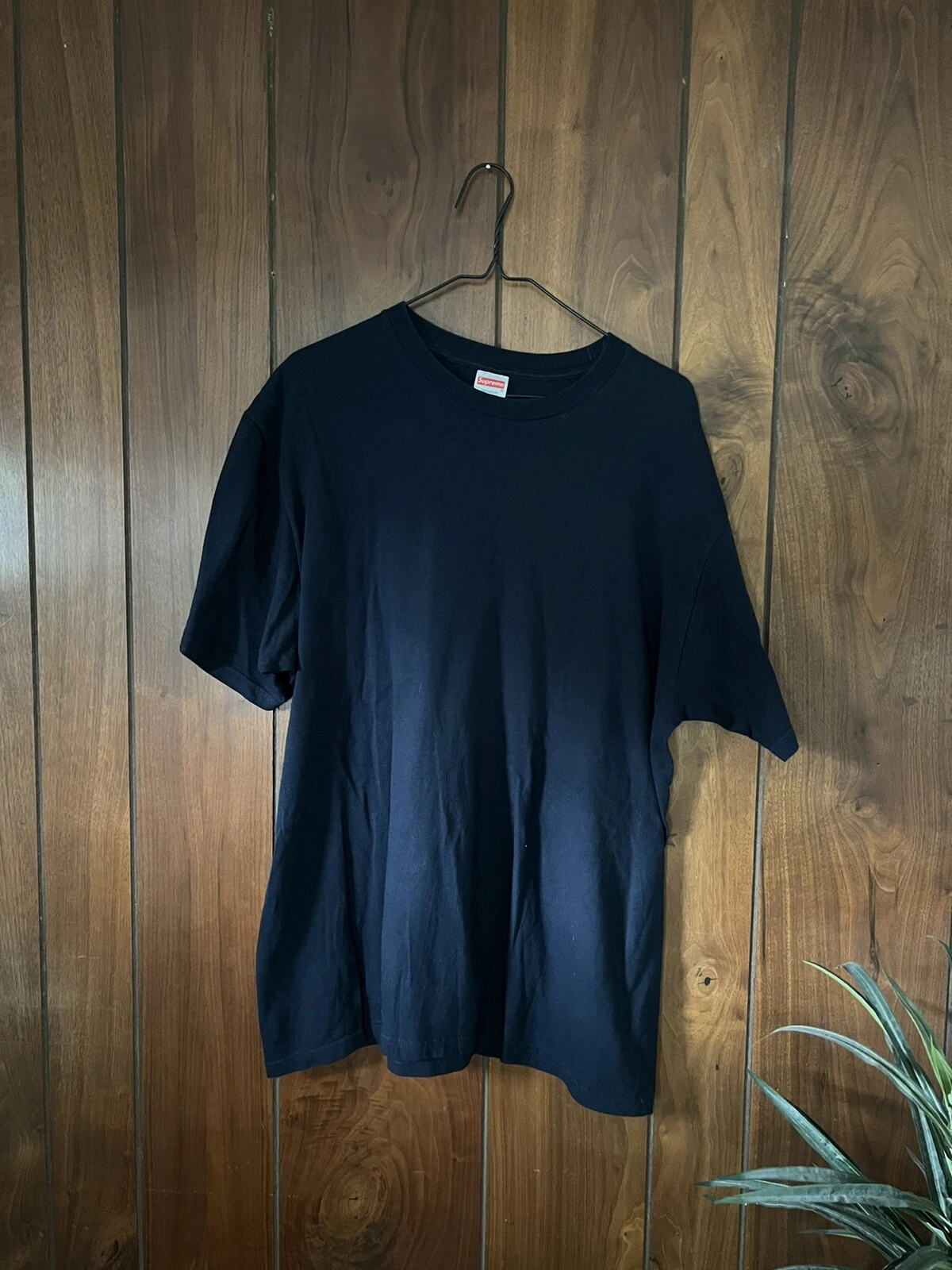 T shirt Supreme Crash FW17, taille L   Bleu foncé