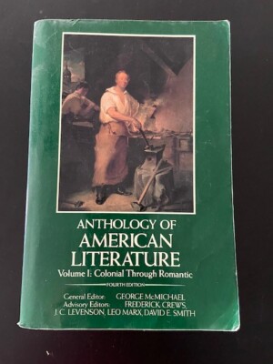 Anthology of American Literature Vol.1 Colonial Through Romance-4th Edition,1989