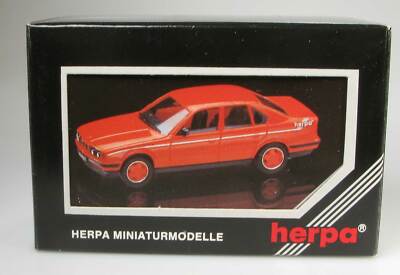 BMW 535i (E34) mit Borbet-Felgen rot ''herpa'' mit Telefonkarte Herpa OVP 1:87 