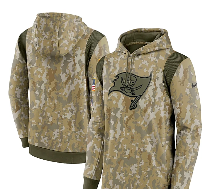 AUTHENTIC Nike 2021 Tampa Bay Buccaneers Salute to Service Hoodie