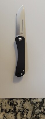 Kizer Cutlery Pinch Folding Knife 3'' N690 Blade, Black Textured G10 Handles Used