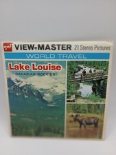 Vintage Gaf A007 Lake Louise Canadian view-master 3 Reels Packet Complete