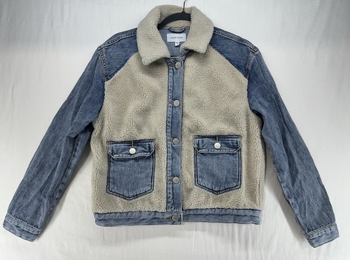 Dear John Cedar Nash Sherpa Denim Jacket Women's Size Small