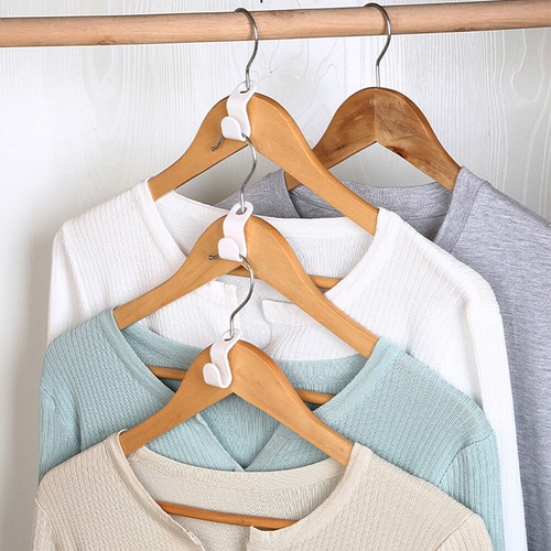 US 48 Closet Clothes Hanger Connector Hooks Space-saving Organizer Rack Clips - 第 6/36 張圖片