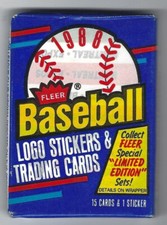 1988 Fleer Wax Pack-unopened-15 cards w1 sticker--Martinez-Glavine-Jefferies RC