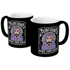 Big 80'S Movie Funfair Zoltar Speaks Make Your Wish Mug In Various Colours