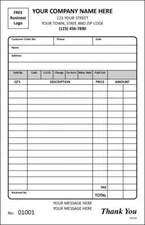 1000 Invoices / Sales Receipt / Estimate / 2 Part Carbonless 5.5 x 8.5 / TMG032