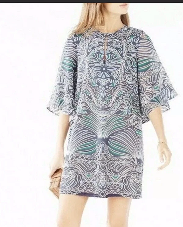 Bcbg flutter sale sleeve dress