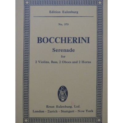 BOCCHERINI Luigi Serenade Violine Bass Oboe Horn 1956
