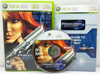 Perfect Dark Zero (Microsoft XBOX 360, 2005) CO-OP Shooter CIB Manual UNTESTED