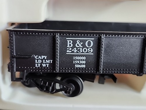 RTR 1/87 Ho tren B&O SISTEMA CONSTRUIDO BALTIMORE & OHIO GÓNDOLA INDUSTRIAL RIEL NEGRO - Imagen 5 de 10