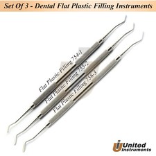 Dental Amalgam Flat Plastic Filling Spatulas Composite Restorative Instruments