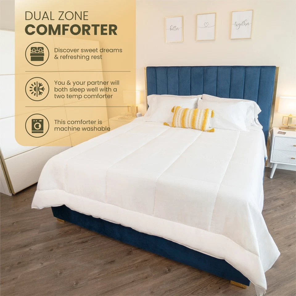 Kömforte Dual Zone Couples Comforter– All Season Duvet Insert for Him and Her - Image 2 of 4