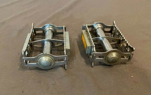Vintage 1980er Jahre Weco Modell 491 Stahl Rattenfalle Plattform Pedale mit Reflektoren 9/16" - Bild 5 von 6
