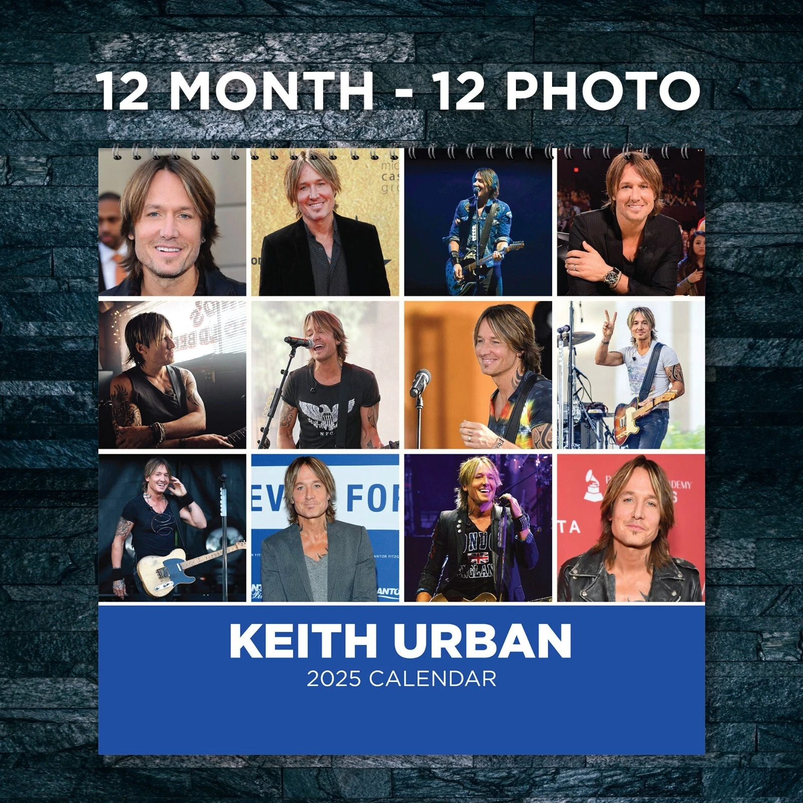 2025 Keith Urban Wall Calendar