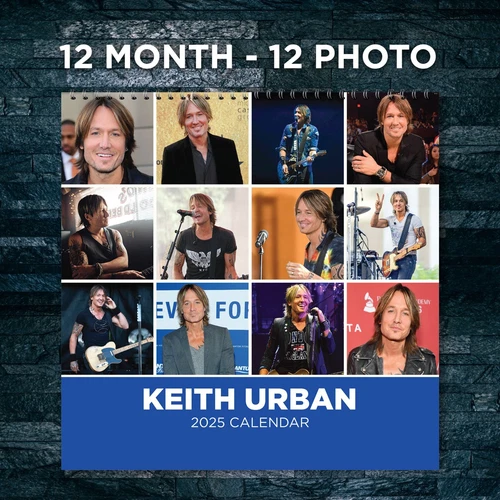 2025 Keith Urban Wall Calendar