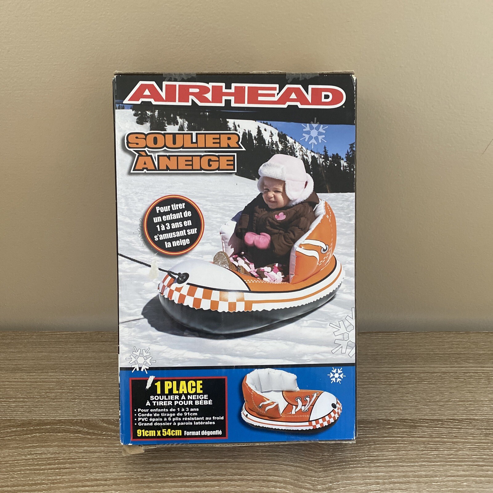 Airhead Snow Shoe Inflatable Infant Children Sled Heavy Duty PVC  New Kwik Tek