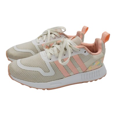 Adidas Multix J Q47162 Size 6.5 Woman's Kids Shoes Sneakers Pink White Stripe
