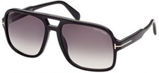 Tom Ford FALCONER 02 FT0884 01B BLACK/GREY SHADED 60/18/140 Sunglasses New