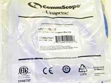 CommScope UNC5-BL-3F Cat5e Patch Cord, Blue, 3 FT, Snagless SET OF 5