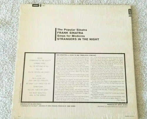 Frank Sinatra – Strangers In The Night / Reprise Records – F-1017 / 1966 Mono - Picture 2 of 8