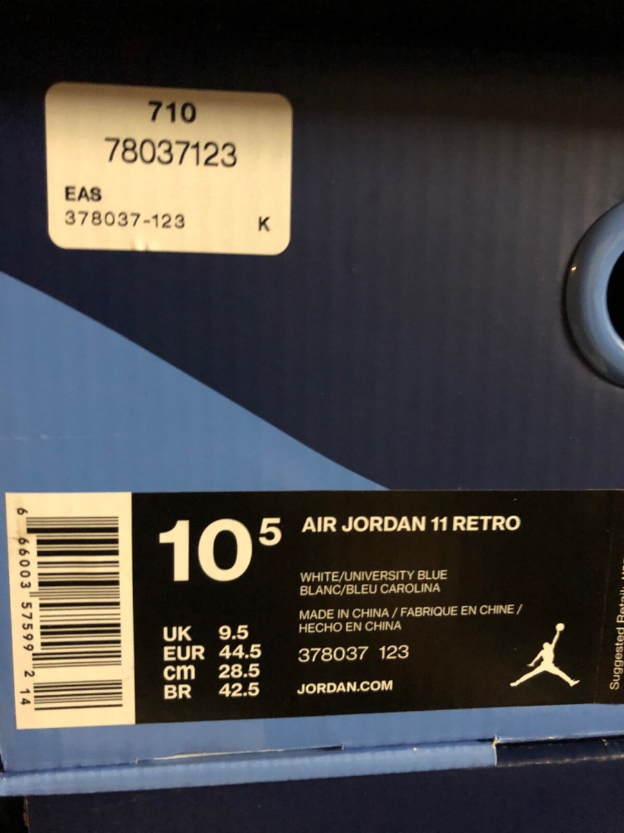 Air Jordan Retro 11 Navy Blue University Blue size 10.5 DS Win
