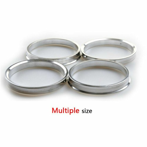 Anillos de buje espaciador de rueda centrados de aleación de plata para automóvil de 4 piezas 58,1 mm ID a 73,1 mm OD - Imagen 4 de 12