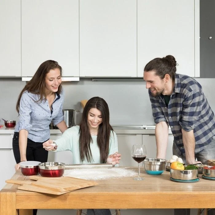 Bol avec couvercle-RELAXDAYS-NEUF-4pcs-Saladiers,table à manger,cuisine - Photo 3/4