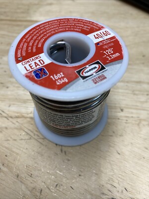 NEW Harris Rosin Core Solder1 Lb  60/40 16oz 331850 Tin Lead