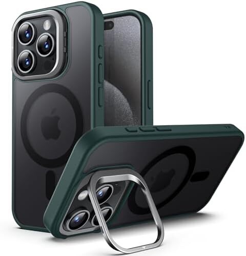 Kickstand Case for iPhone 15 Pro Max 6.7-Inch Compatible with MagSafe, Built-in