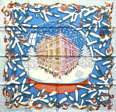 HERMES Carre 90 Noel au 24 Faubourg Christmas Vintage Silk HERMES Carre 90 Noel au 24 Faubourg Christmas Vintage Silk