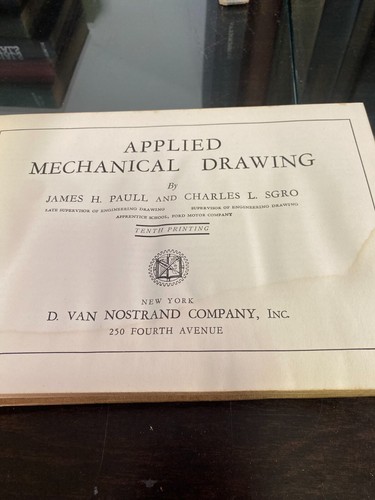 Mechanical Engineering Hardback Vintage Office Books Materials Drawing Thermo - Picture 13 of 24