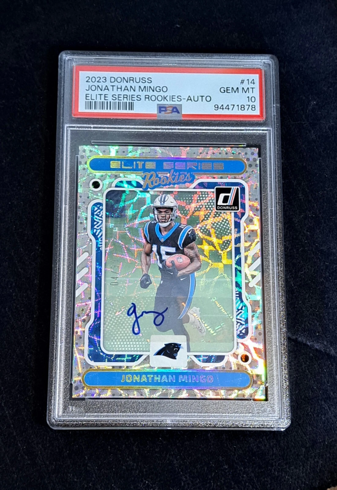 Jonathan Mingo Panini Donruss Elite Series Rookies #14 Autograph